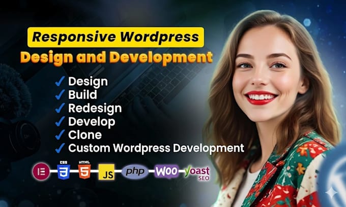 design, build, redesign, develop, build wordpress