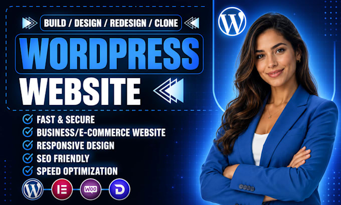 build wordpress website development, design and redesign business website