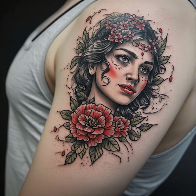 design a custom tattoo with unique and creative artwork