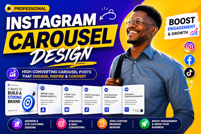 create canva instagram templates facebook ads instagram ads carousel post design
