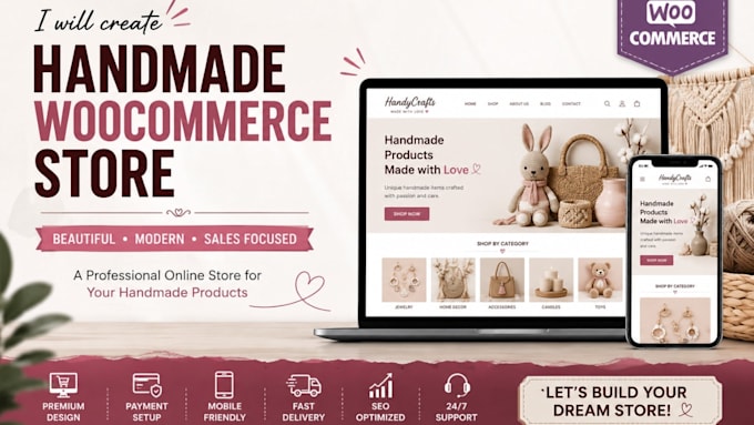 create luxury handmade product ecommerce stores with woocommerce