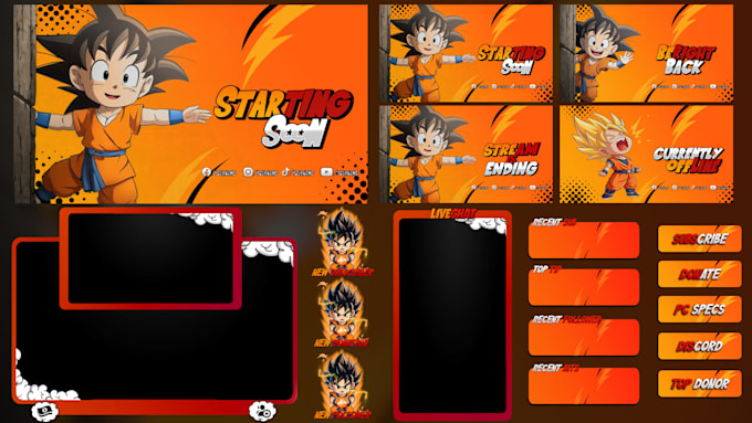 create animated twitch overlay and stream package