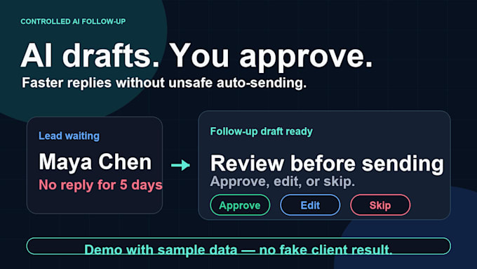 build an ai CRM agent for follow ups, tasks, and client updates