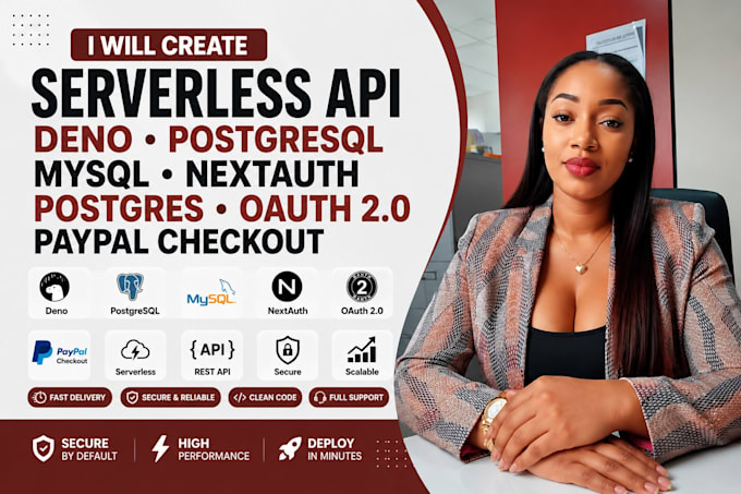 create serverless API deno postgresql mysql nextauth postgres oauth 2 0