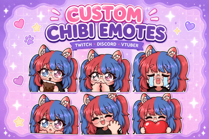 create custom chibi emotes for twitch discord