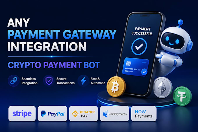 do any website payment gateway integration crypto payment gateway