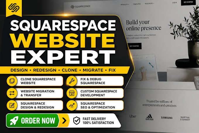 clone squarespace website, duplicate pages, redesign and migrate website