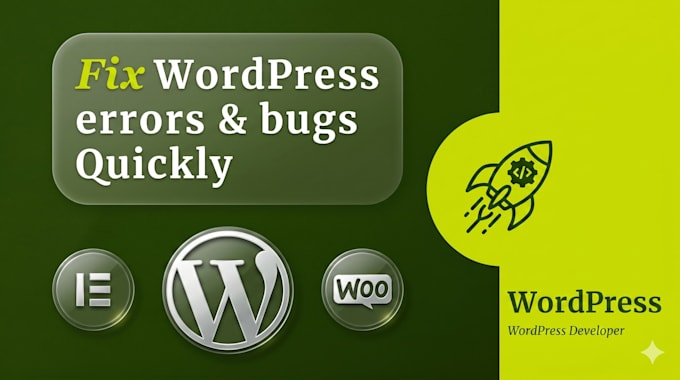 repair any kind of wordpress bug and elementor errors