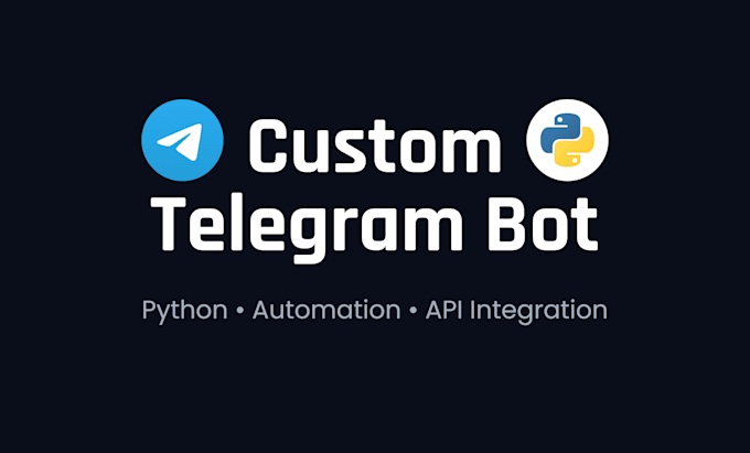 build a custom telegram shop bot, moderation bot, or airdrop bot in python