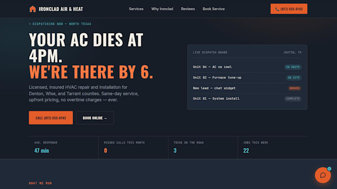 build an ai missed call chatbot for hvac businesses