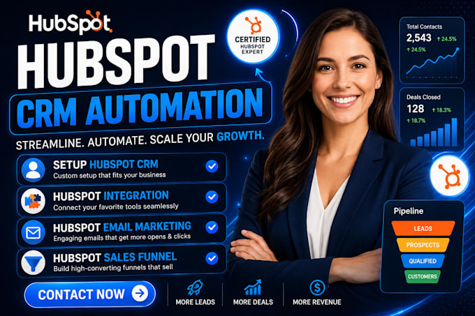 Set up hubspot crm, automate your sales and marketing funnel by ...