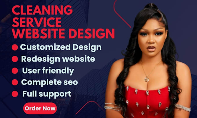 design cleaning service website, office cleaning, booking koala website