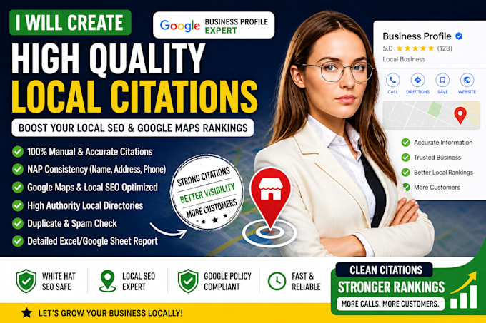 google map citations, local SEO for website and gmb ranking