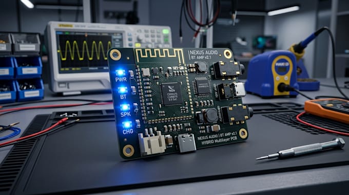 design multilayer bluetooth audio amplifier pcb for portable electronics