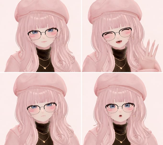 create anime pngtuber chibi vtuber or live2d ready vtuber avatar for streamer