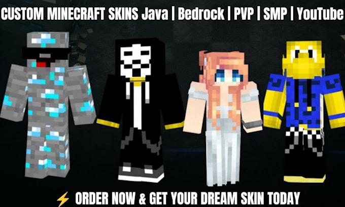 create a custom minecraft skin for java bedrock pvp youtube nova hytale and dmp