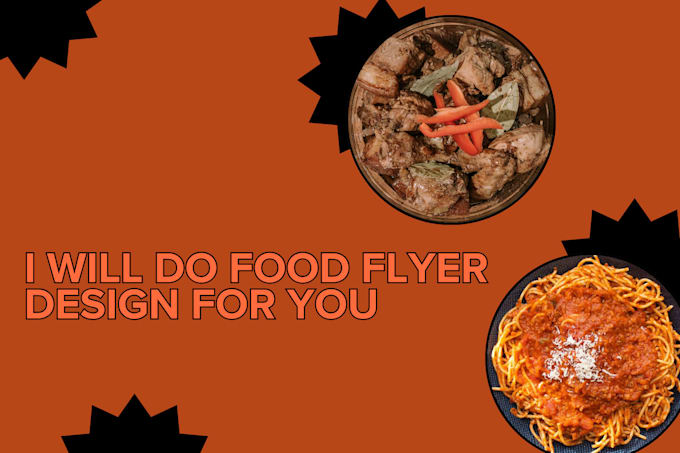 create food flyer design for you