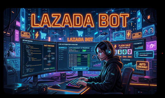 api bot, lazada auto purchase bot, fast checkout bot, e commerce automation bot