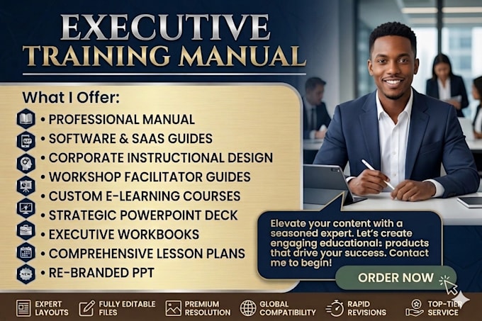 create training manual, online training guide, training course, user manual