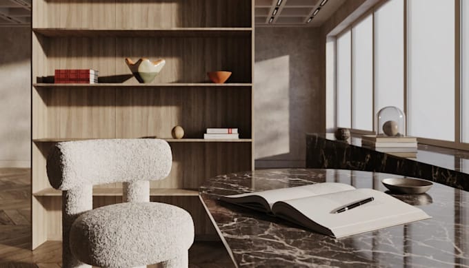 design and render realistic interiors in blender