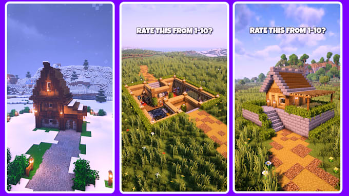 create hight quality minecraft shorts video