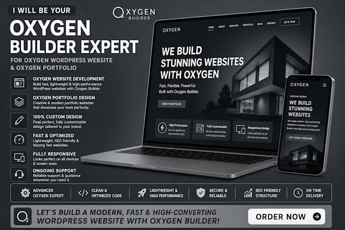 be your oxygen builder expert for oxygen website, portfolio and oxygen expert