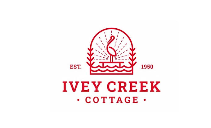 design awesome vacation rental cottage logo