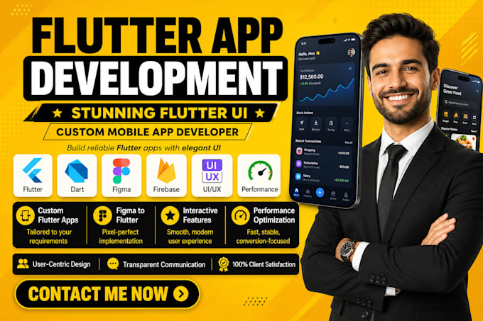 build reliable flutter app with stunning flutter UI