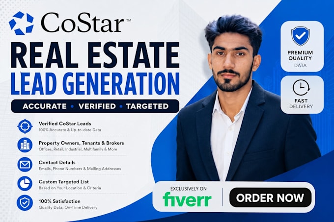 provide verified costar real estate leads and property owner data