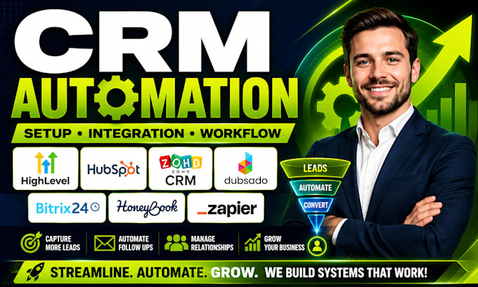 setup gohighlevel hubspot zoho crm dubsado bitrix24 honeybook zapier integration