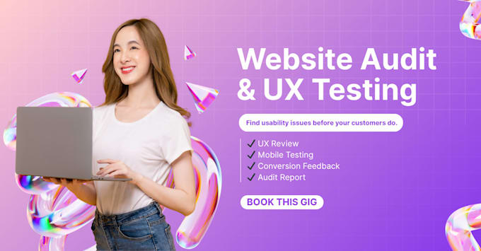 test your website for usability, bugs, and performance