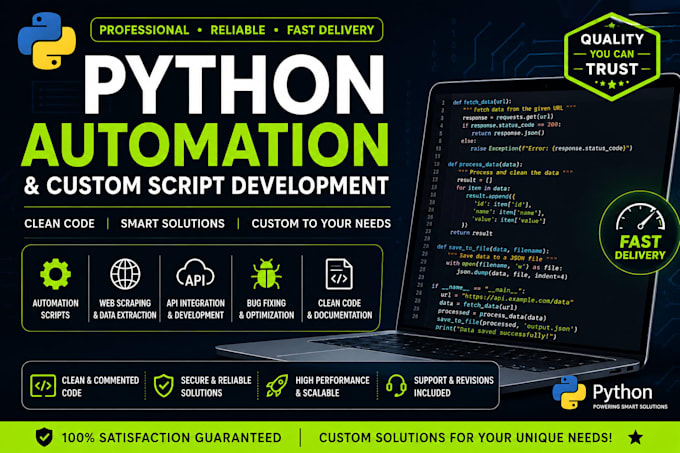 build custom python scripts, automation tools and backend utilities