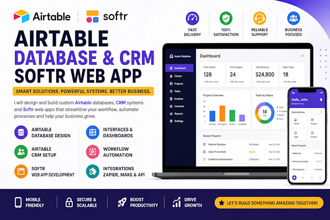 airtable, airtable database, softr webapp, airtable crm,airtable interface