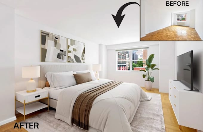 do real estate virtual staging and home digital