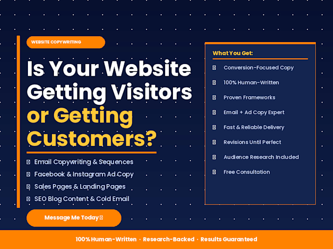 write SEO optimized website copy that converts