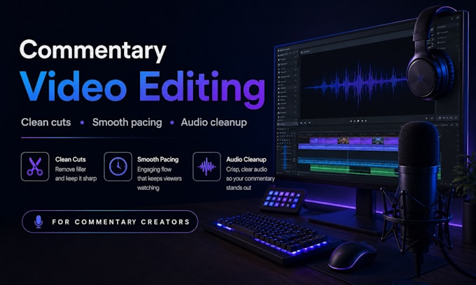 edit your commentary video for youtube