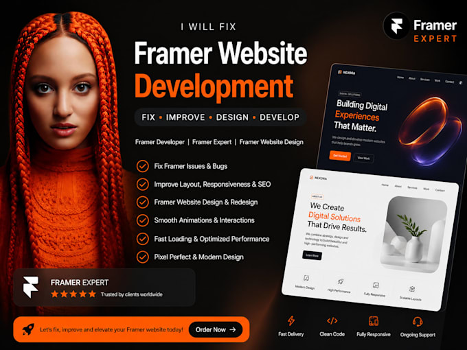 fix framer website development framer, framer developer framer website design