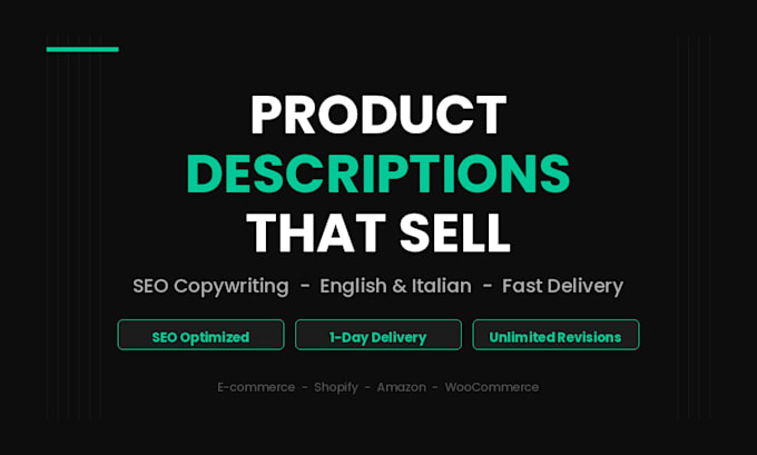 write SEO product descriptions for your online store