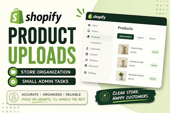 upload products to your shopify store