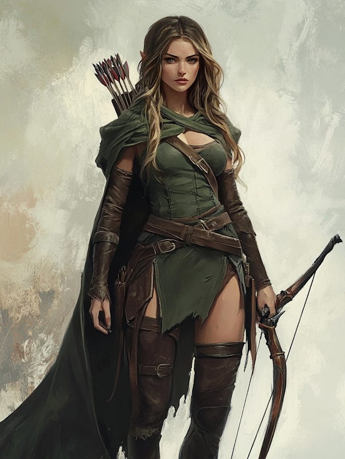 fantasy dnd character illustration
