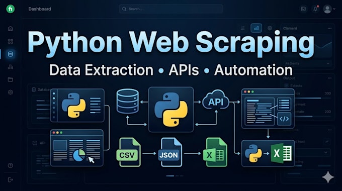 do web scraping, data extraction, and automation using python