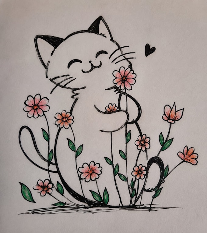 draw cute and simple doodle art