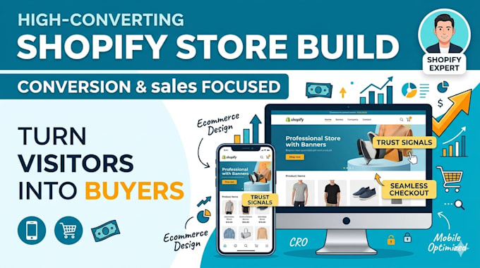 Build a high converting shopify website design and shopify store setup ...