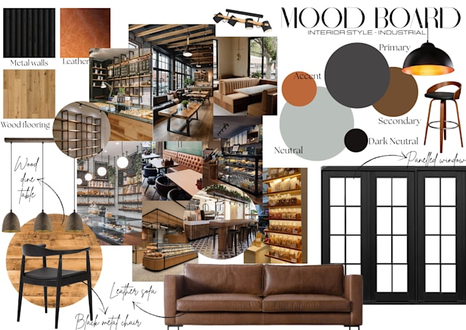 create mood boards for interior spaces