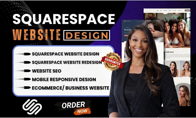 design responsive squarespace website, redesign squarespace website development