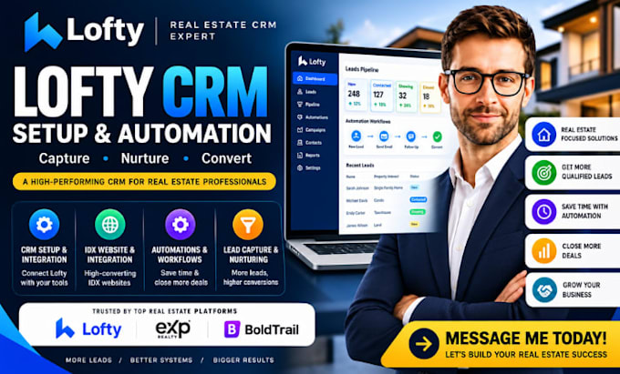 set up lofty crm lofty website design lofty website redesign lofty smart plan