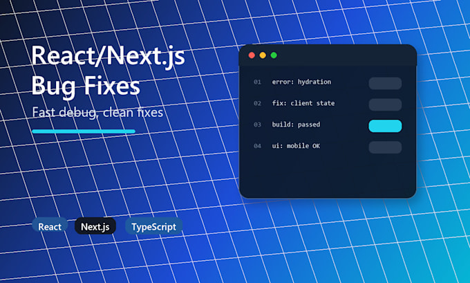 fix react and nextjs bugs in 24 hours