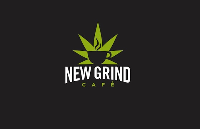 design looking grind cafe logo