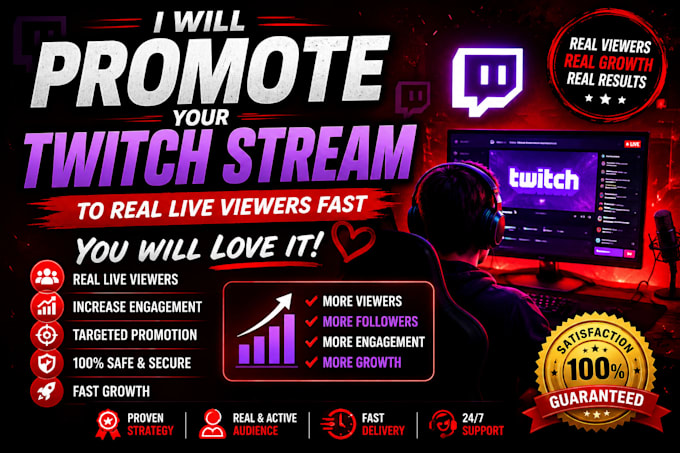 Basic Stream Real Promote your twitch stream to real viewers and grow your channel fast ...