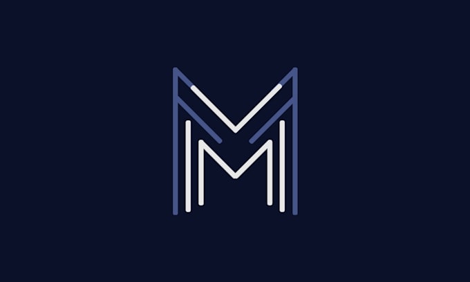 create minimalis monogram logo design for your brand